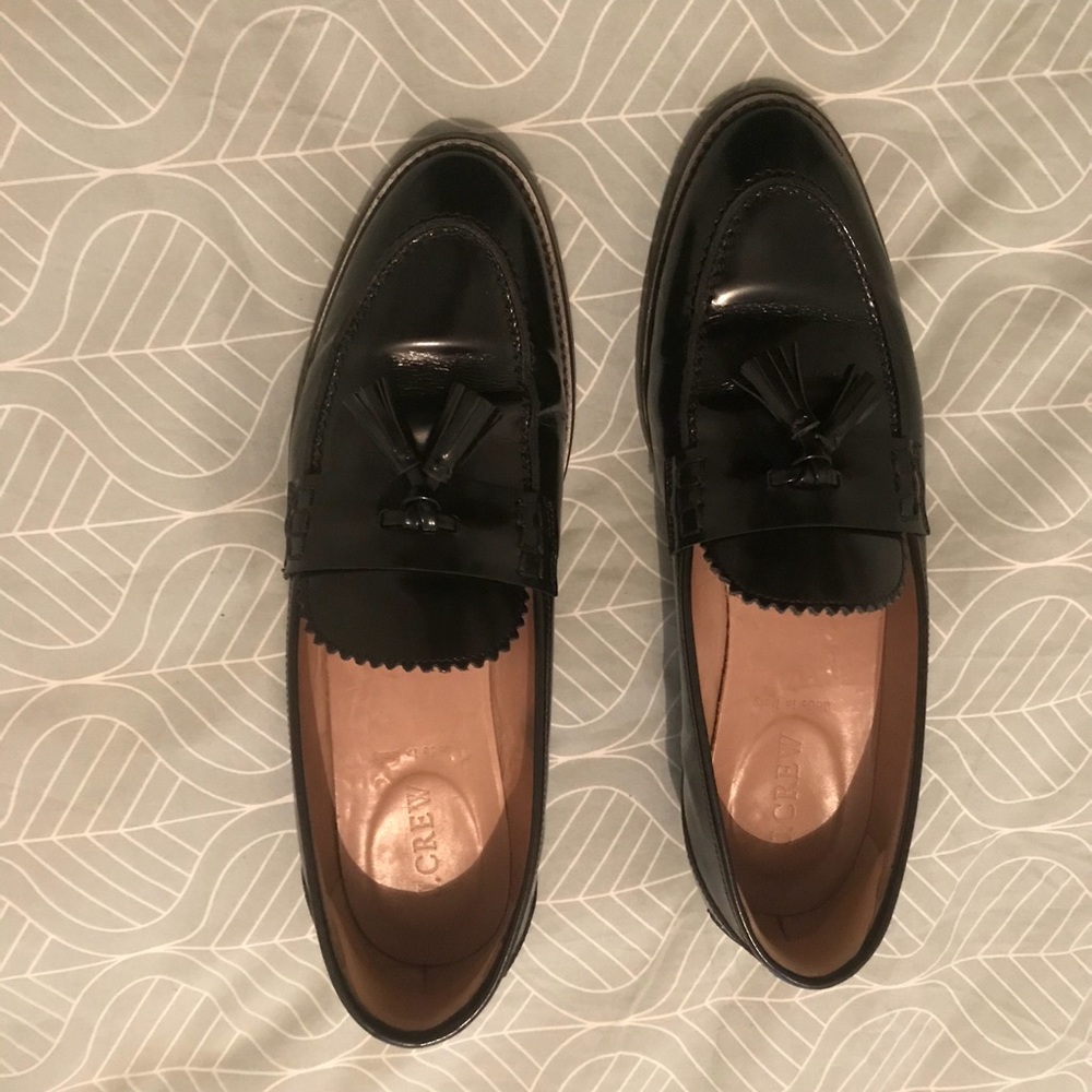 J Crew Biella Tassel Loafers US8